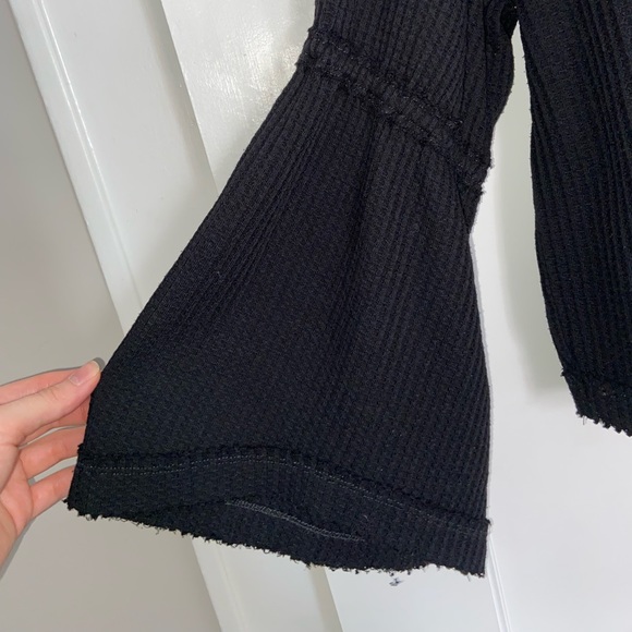 Free People Dahlia Thermal Bell Sleeve Sweater - Picture 7 of 11